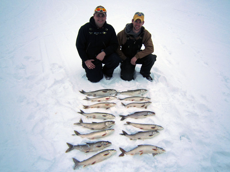 Blue Mesa Ice fishing for Lake Trout