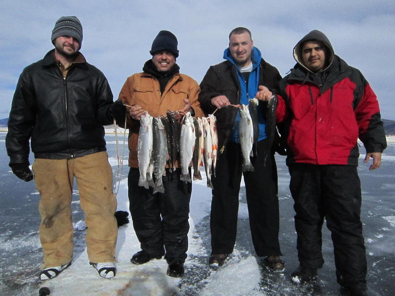 Eleven Mile Ice Fishing Catch!