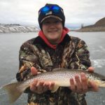 Blue Mesa brown trout at first ice!